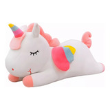  50cmunicornio Pony De Peluche Arcoiris Tipo Pegaso Almohada