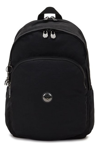 Bolsa Backpack Trabajo Escuela Y Casual Kipling Delia M Diseño Color Solido De Nylon  Endless Black Asas Color Negro