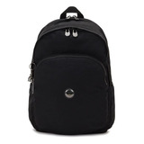 Bolsa Backpack Trabajo Escuela Y Casual Kipling Delia M Diseño Color Solido De Nylon  Endless Black Asas Color Negro