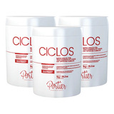 Kit C/3 Portier B-tox Ciclos Máscara S/formol 1kg Original