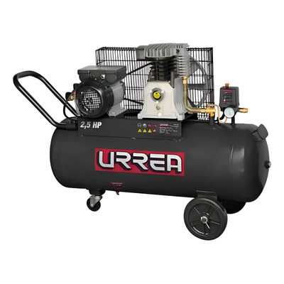 Compresor De Aire 100 Litros 116psi 2.5hp Urrea Negro 60 Hz Monofásica