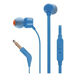 Auriculares Jblt110 In-ear Jbl Tune 110 Blue