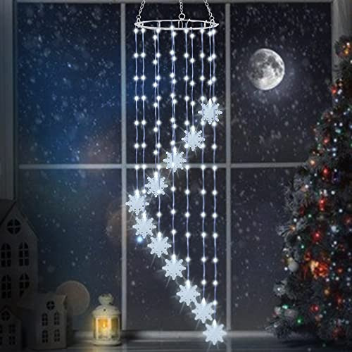 Luces De Campanas De Viento De Navidad Colgantes 99 Led...