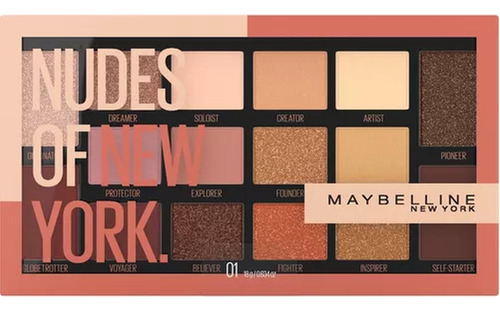 Paleta De Sombras Nudes Of New York Maybelline 16 Paneles