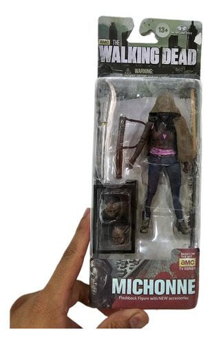 Figura De Michonne Katana Articulada The Walking Dead 13cm