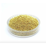 Caviar Metal Dourado Joia Unhas 1mm - 500 Gramas