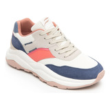 Sneaker Casual Azul Flexi Mujer Suela Extra Ligera 124902