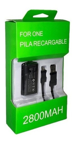 Pila Recarga Con Cable 2.7m Para Control  Xbox One Y Modelos