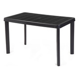 Mesa Bali Retangular Para 4 Cadeiras 120x70 Preto