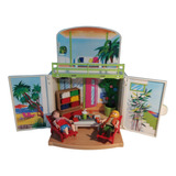 Playmobil 6159 Bungalow En La Playa Vacaciones Casa Cofre 