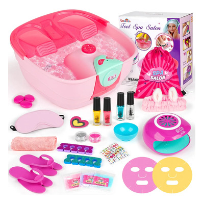 Kit De Spa Y Uñas Para Niños - Set De Spa Para Pies, Manicur | Meses sin interés