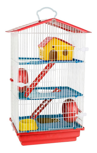 Gaiola Para Hamster Desmontável Casa Teto Plástico