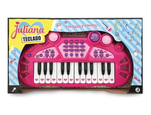 Piano Teclado Juliana De Juguete C/ Luces Ritmos Sonidos