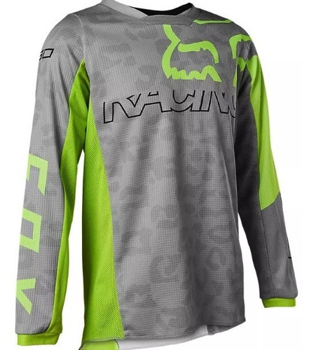 Jersey Fox 180 Niña Skew Gris Mx/mtb