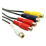 Cable 5rca Adaptador De Componente Av Para Audio Y Video 