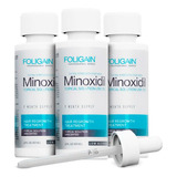 Foligain Reducido En Alcohol Minoxidil 5% Tratamiento Para El Crecimiento Del Cabello Para Hombres, Tratamiento Para 3 Meses Potente Y Ultrapuro Con Resultados Clínicamente Probados, Combate Alopecia