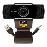 Aoni Cámara Webcam Hd 720p C/ Microfono. Zoom, Meet Windows