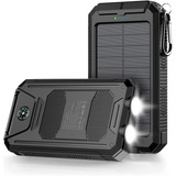 Powerbank, Banco De Energía Solar 36800 Mah 5v Ipx7 Negro