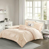 Intelligent Design Set De Edredón, Queen Size Blush/rosegold