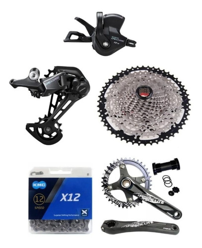 Grupo Kit Shimano Deore M6100 1x12v K7 11-50d 12v + Pedivela