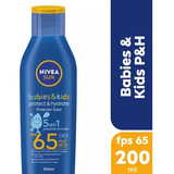 Protector Solar Nivea Sun Babies & Kids Fps 65 200 Ml