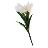 Flores Ramos Tulipanes Blancos Artificiales Decoración Hogar