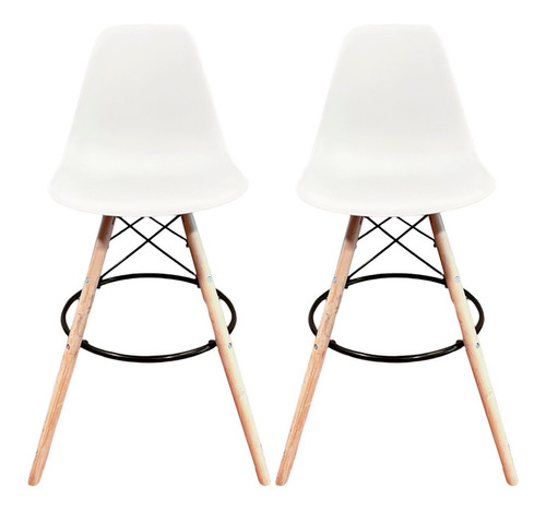 Set De Sillas Altas Minimalistas Modernas De Estilo Eames