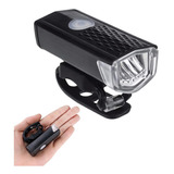 Lanterna Farol Para Bicicleta Usb Recarregavel 150 Lumes Cor Preto