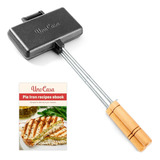 Maquina De Sandwiches De Hierro Fundido Xl Pie Irons Juego D