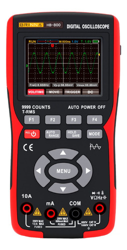 Multimetro Osciloscopio Digital Brinna Hb-800 Portatil