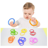 Set Aros Sensoriales Para Bebe Juguete Estimulación Temprana