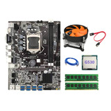 Placa Base B75 Btc Lga1155 8xpcie Usb3.0 G530 Cpu+rj