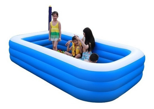 Piscina Inflable Verano Rectangular Niño Juguete Interactivo