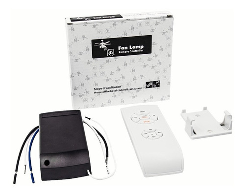 Control Para Ventilador De Techo, Kit Universal 3 Vel + Luz