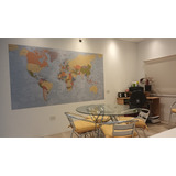 Vinilo Decorativo Mapamundi Mural Mapa Mundo Planisferio 