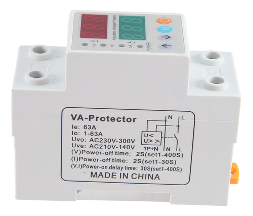 Protector De Sobretensión Y Subtensión Din-63avap Con Retorn