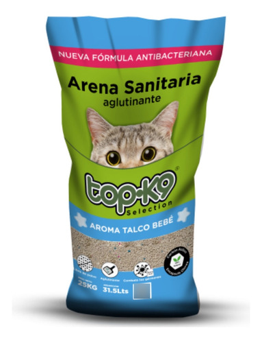 Arena Sanitaria Aglutinante Top-k9 Variedad 25kg