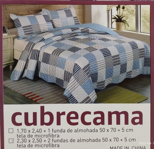 Cubrecama/cover De Verano Doble Faz Con 2 Fundones