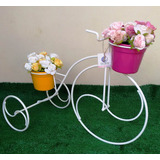 Suporte De Vaso Bicicleta Decorativa Varanda E Jardim Grande