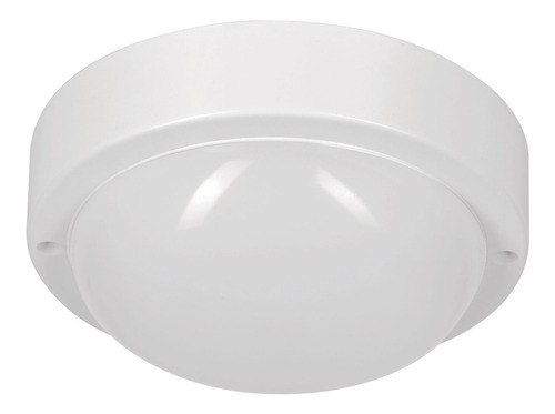 Plafón Redondo, 10w, 6500k, Ip54, Led Volteck 46261 Color Blanco