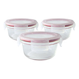 Kit 12 Pote Hermético Vidro Condimento Fit Tampa Bowls Trava