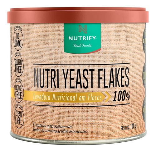 Nutri Yeast Flakes Levedura Nutricional Fibras Proteína 100g