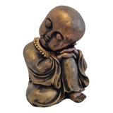 Buda Monje Durmiente Dorado