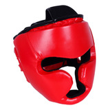 Casco De Boxeo Protector Facial De Entrenamiento Mma M Rojo
