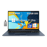 Laptop Asus Vivobook 15.6  Fhd Touch, I7, 16gb Ram, 512gb Ss