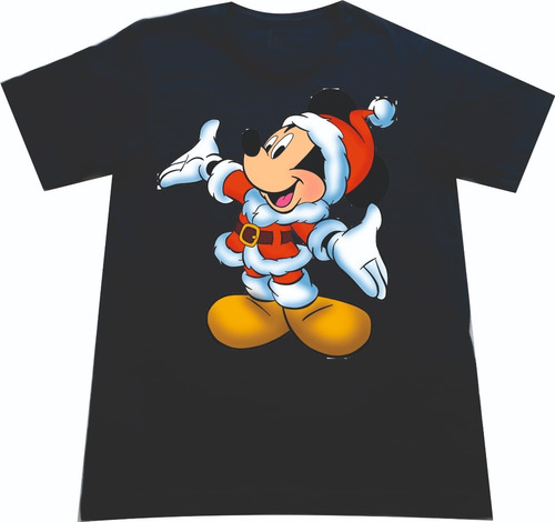 Camisetas Navideñas Navidad Mickey Mouse M 1