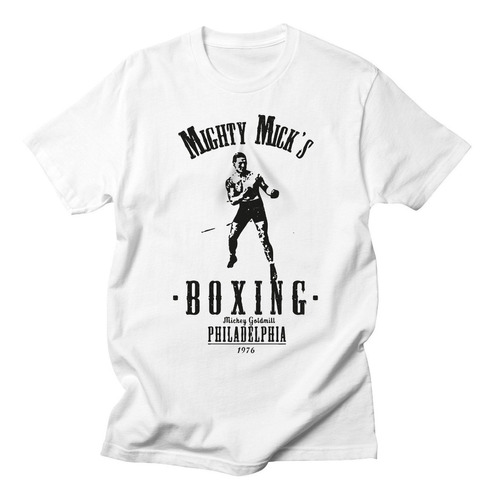Remera Algodón Hombre Boxeo Retro Mighty Mick Boxing Rocky 