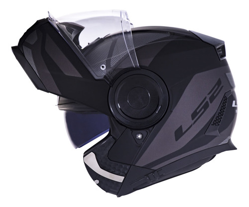 Capacete Ls2 Ff902 Scope Mask Preto Fosco/cinza (articulado)