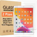 2pzas Mica Cristal Templado Para iPad 10.2 7 8 9 2019 A 2021