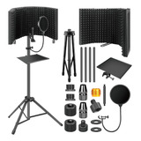 Kit Grabación Voz Profesional Portátil Panel Acústico Calida